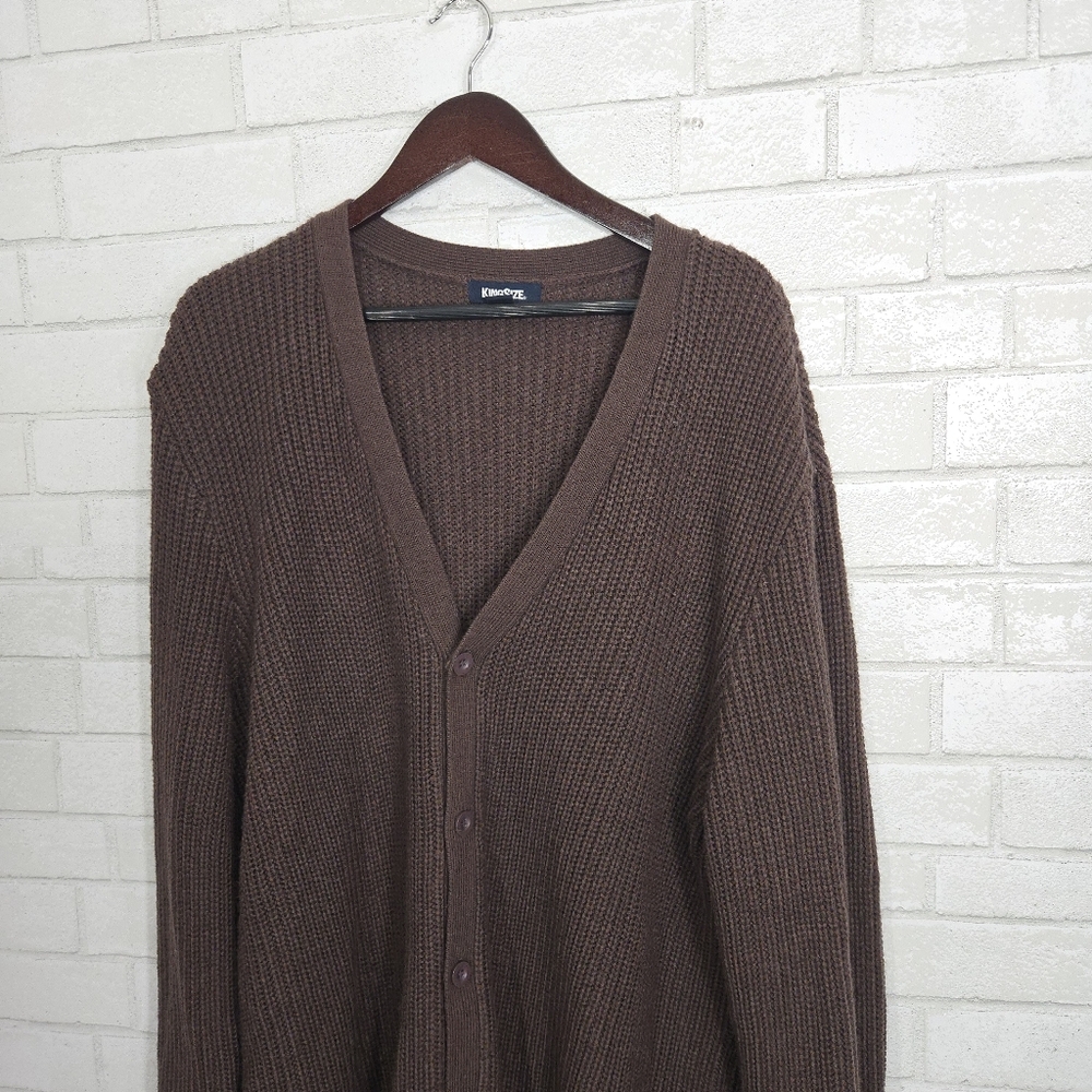 King Size vintage cozy cardigan sweater - Picture 4 of 16
